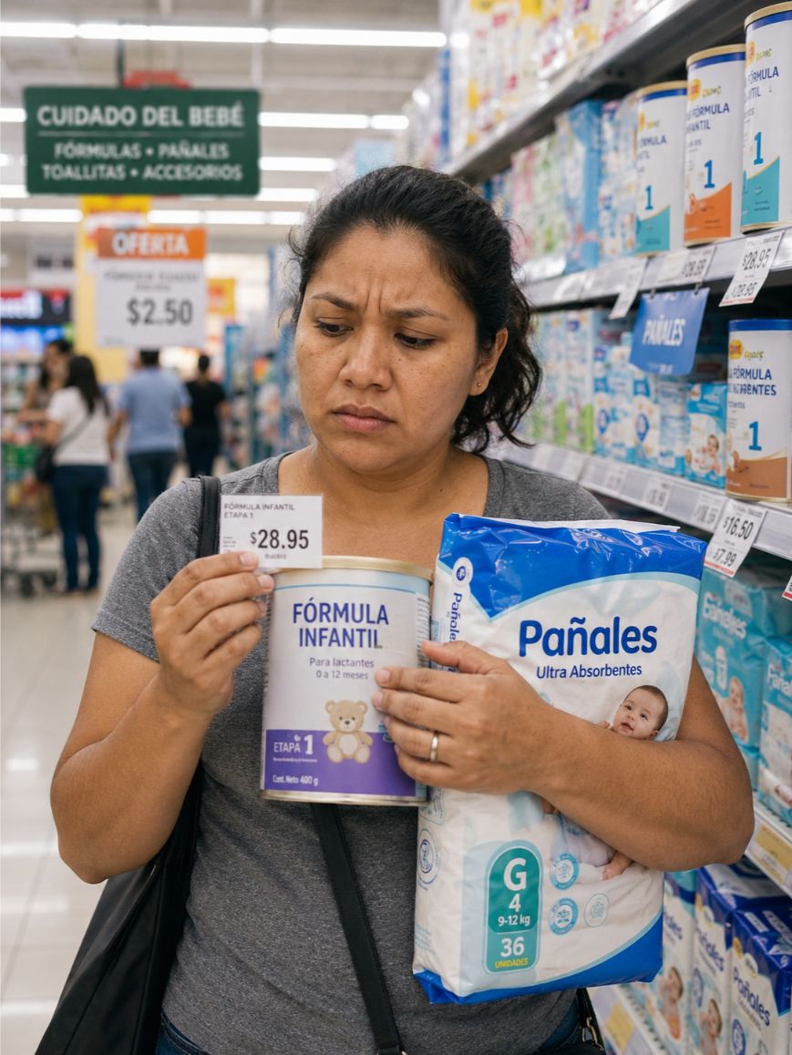 Preocupación por el precio de pañales y leche